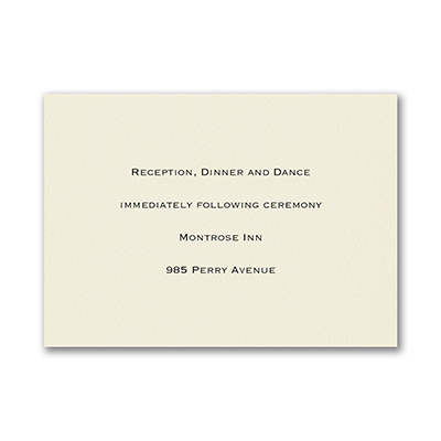 Reception Cards